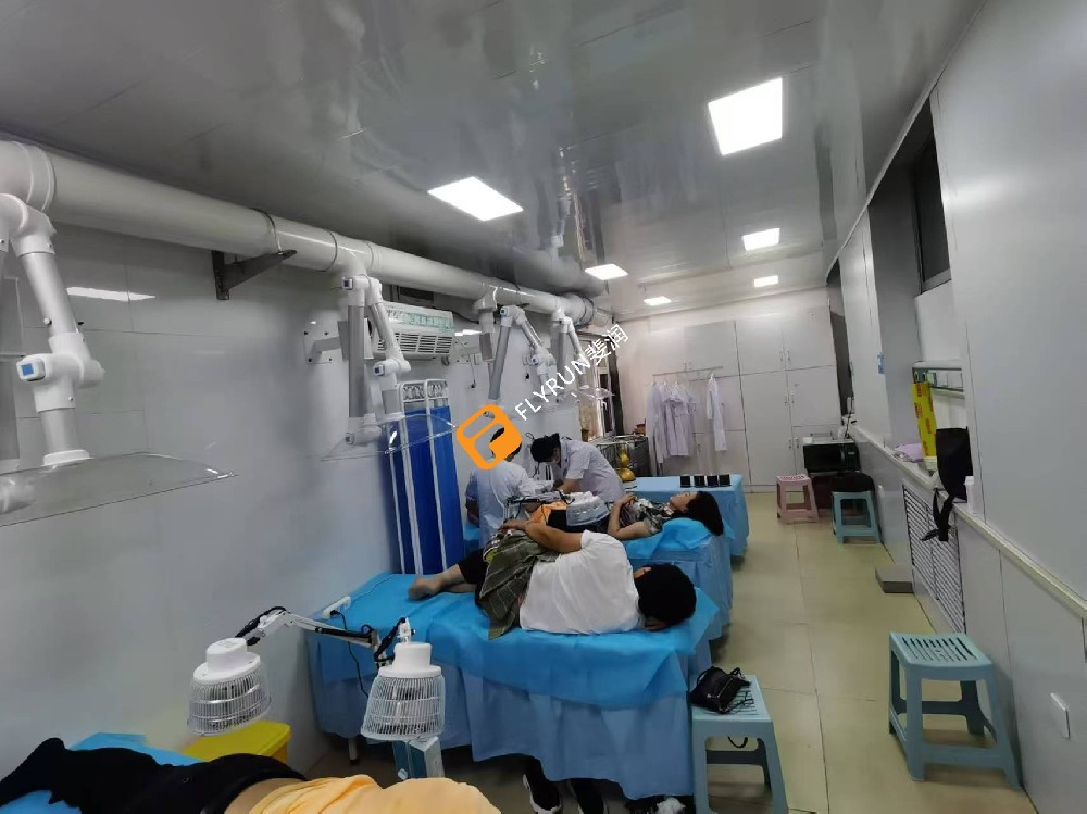 山東臨沂市中醫(yī)院艾灸排煙系統(tǒng)安裝完成