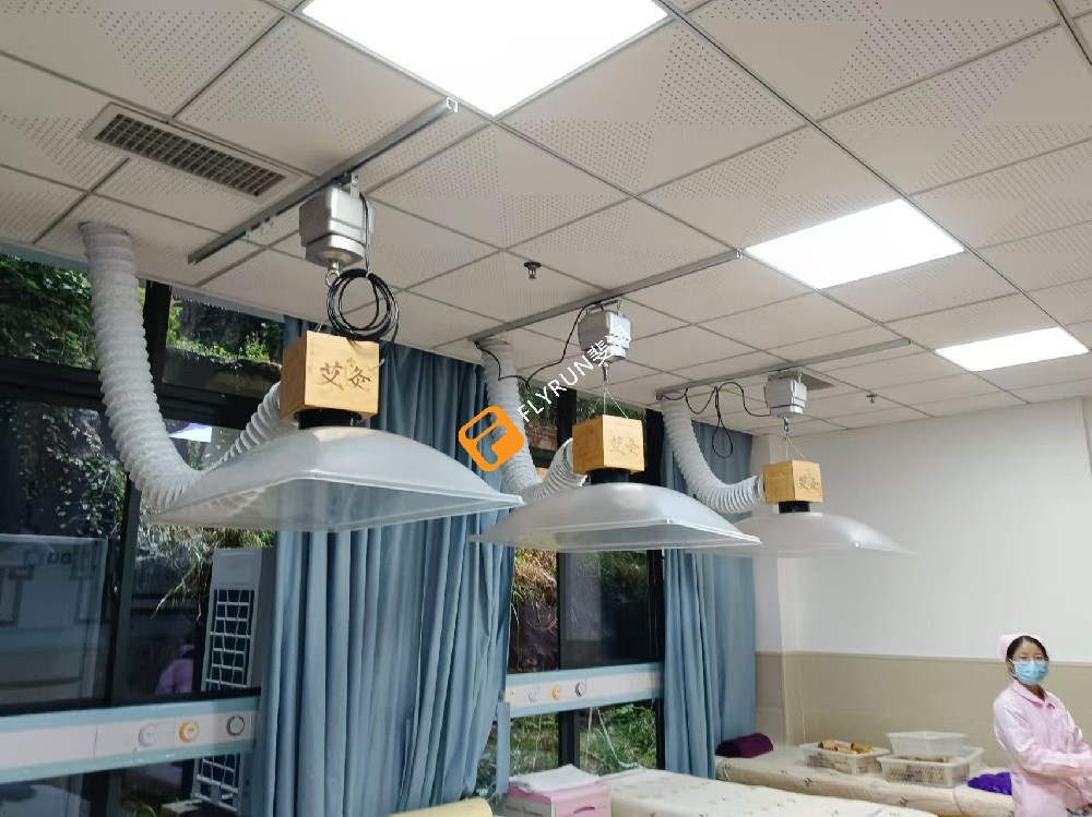 艾灸上下升降遙控排煙系統(tǒng)抽煙原理